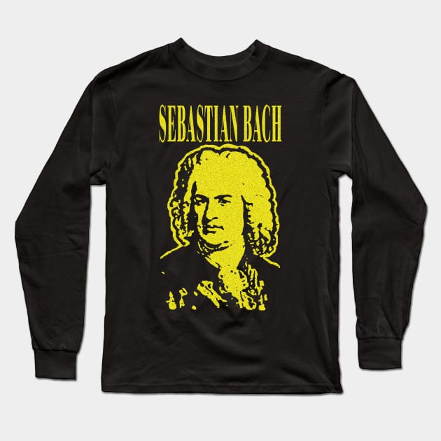 Johann Sebastian Bach Classical Grunge Style Long Sleeve T-Shirt by pelagio